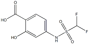 4-(difluoromethanesulfonamido)-2-hydroxybenzoic acid Structure