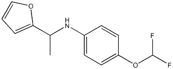 4-(difluoromethoxy)-N-[1-(furan-2-yl)ethyl]aniline|