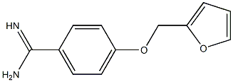 4-(furan-2-ylmethoxy)benzene-1-carboximidamide Struktur