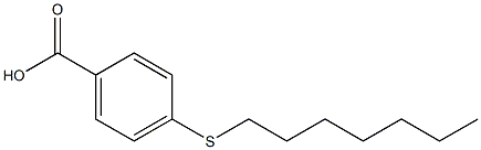 4-(heptylsulfanyl)benzoic acid 化学構造式