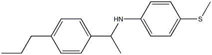  4-(methylsulfanyl)-N-[1-(4-propylphenyl)ethyl]aniline