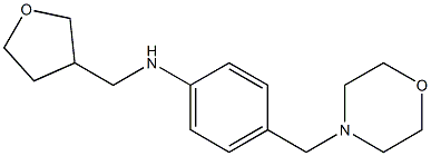 4-(morpholin-4-ylmethyl)-N-(oxolan-3-ylmethyl)aniline 结构式