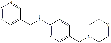 4-(morpholin-4-ylmethyl)-N-(pyridin-3-ylmethyl)aniline 化学構造式