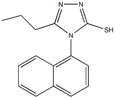 4-(naphthalen-1-yl)-5-propyl-4H-1,2,4-triazole-3-thiol Struktur