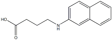 4-(naphthalen-2-ylamino)butanoic acid 结构式