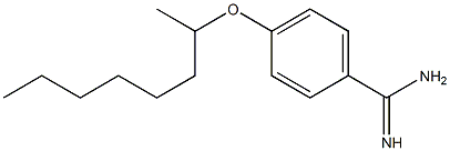 4-(octan-2-yloxy)benzene-1-carboximidamide Structure