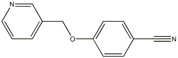 4-(pyridin-3-ylmethoxy)benzonitrile 结构式