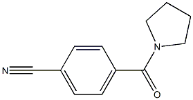 4-(pyrrolidin-1-ylcarbonyl)benzonitrile 结构式