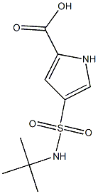 4-(tert-butylsulfamoyl)-1H-pyrrole-2-carboxylic acid,,结构式