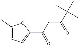 4,4-dimethyl-1-(5-methylfuran-2-yl)pentane-1,3-dione 结构式