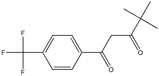 4,4-dimethyl-1-[4-(trifluoromethyl)phenyl]pentane-1,3-dione Structure