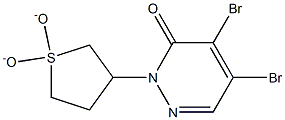 4,5-dibromo-2-(1,1-dioxidotetrahydrothien-3-yl)pyridazin-3(2H)-one Structure