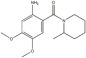  4,5-dimethoxy-2-[(2-methylpiperidin-1-yl)carbonyl]aniline