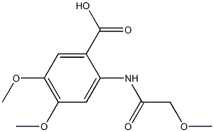 4,5-dimethoxy-2-[(methoxyacetyl)amino]benzoic acid Structure