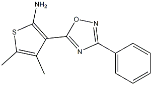 4,5-dimethyl-3-(3-phenyl-1,2,4-oxadiazol-5-yl)thiophen-2-amine