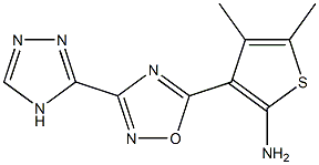4,5-dimethyl-3-[3-(4H-1,2,4-triazol-3-yl)-1,2,4-oxadiazol-5-yl]thiophen-2-amine|