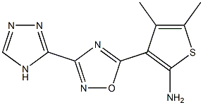  4,5-dimethyl-3-[3-(4H-1,2,4-triazol-3-yl)-1,2,4-oxadiazol-5-yl]thiophen-2-amine