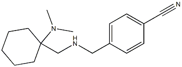 4-[({[1-(dimethylamino)cyclohexyl]methyl}amino)methyl]benzonitrile 结构式