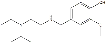 4-[({2-[bis(propan-2-yl)amino]ethyl}amino)methyl]-2-methoxyphenol Structure