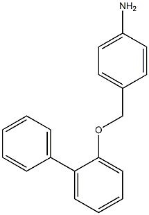 4-[(1,1'-biphenyl-2-yloxy)methyl]aniline,,结构式