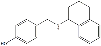 4-[(1,2,3,4-tetrahydronaphthalen-1-ylamino)methyl]phenol Struktur