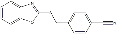 4-[(1,3-benzoxazol-2-ylsulfanyl)methyl]benzonitrile Struktur