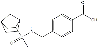 4-[(1-{bicyclo[2.2.1]heptan-2-yl}acetamido)methyl]benzoic acid Structure
