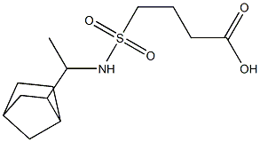 4-[(1-{bicyclo[2.2.1]heptan-2-yl}ethyl)sulfamoyl]butanoic acid Structure