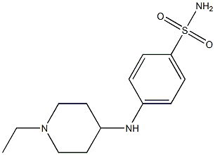 4-[(1-ethylpiperidin-4-yl)amino]benzene-1-sulfonamide 结构式