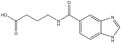 4-[(1H-benzimidazol-5-ylcarbonyl)amino]butanoic acid Struktur
