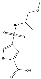 4-[(1-methoxypropan-2-yl)sulfamoyl]-1H-pyrrole-2-carboxylic acid