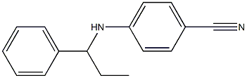 4-[(1-phenylpropyl)amino]benzonitrile Struktur