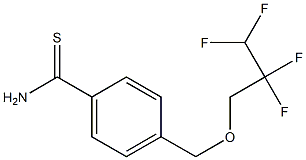 4-[(2,2,3,3-tetrafluoropropoxy)methyl]benzene-1-carbothioamide Structure