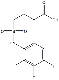 4-[(2,3,4-trifluorophenyl)sulfamoyl]butanoic acid