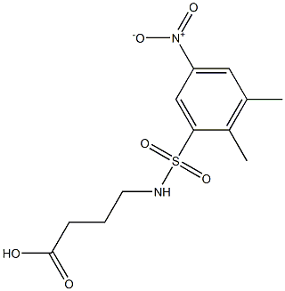 4-[(2,3-dimethyl-5-nitrobenzene)sulfonamido]butanoic acid|