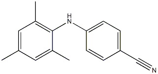 4-[(2,4,6-trimethylphenyl)amino]benzonitrile Structure