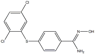 4-[(2,5-dichlorophenyl)sulfanyl]-N'-hydroxybenzene-1-carboximidamide 化学構造式