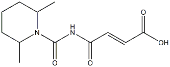 4-[(2,6-dimethylpiperidin-1-yl)carbonylamino]-4-oxobut-2-enoic acid Structure