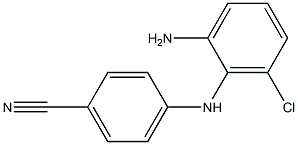 4-[(2-amino-6-chlorophenyl)amino]benzonitrile Struktur