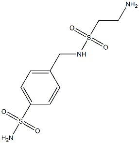 4-[(2-aminoethane)sulfonamidomethyl]benzene-1-sulfonamide Structure