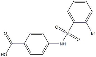 4-[(2-bromobenzene)sulfonamido]benzoic acid