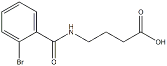 4-[(2-bromobenzoyl)amino]butanoic acid Structure