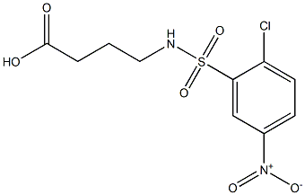 4-[(2-chloro-5-nitrobenzene)sulfonamido]butanoic acid Structure