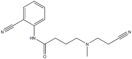 4-[(2-cyanoethyl)(methyl)amino]-N-(2-cyanophenyl)butanamide|