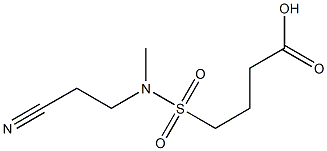 4-[(2-cyanoethyl)(methyl)sulfamoyl]butanoic acid|