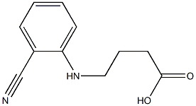 4-[(2-cyanophenyl)amino]butanoic acid Structure