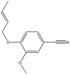 4-[(2E)-but-2-enyloxy]-3-methoxybenzonitrile Struktur