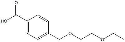 4-[(2-ethoxyethoxy)methyl]benzoic acid 化学構造式
