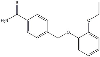 4-[(2-ethoxyphenoxy)methyl]benzenecarbothioamide Struktur