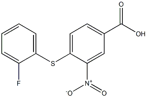 4-[(2-fluorophenyl)sulfanyl]-3-nitrobenzoic acid